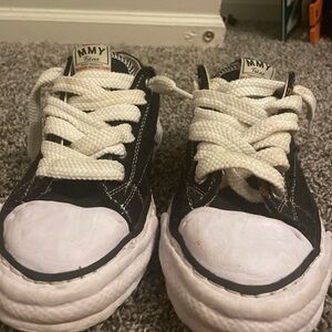 Miharayasuhiro Black and White Men's Sneakers